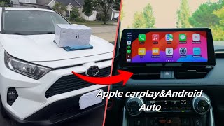 Toyota Rav4 20192022 Roadanvi 123 inch screen Android Head Unit installation full review [upl. by Halverson]