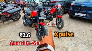 Guerrilla 450 Vs Hero Xpulse 200T 4V comparison 2024 [upl. by Relyuhcs]