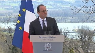 Hollande à Izieu quotLa barbarie n’a pas d’âge pas de couleur pas de limitequot [upl. by Herv214]