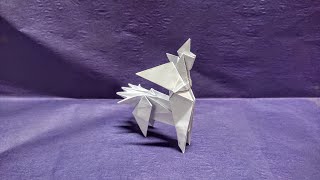 How To Make a paper Origami Pokemon Palkia Origin Forme  Origami Pokemon Legendary [upl. by Aylatan]