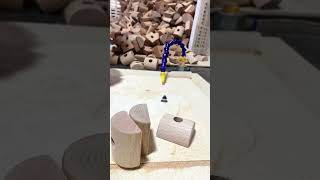 Polishing process of wooden toy factory woodencrafts woodprocessing woodentoys handmade fyp [upl. by Zaria538]