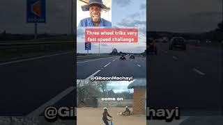 Three wheels trike VS Litel bike very fast speed than challenge shots trending [upl. by Finnie]