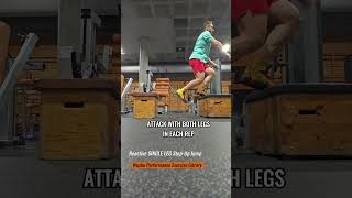 Reactive Single Leg StepUp Jump  🥋 Wushu Performance Exercise Library 🇨🇳 [upl. by Nnitsuj]