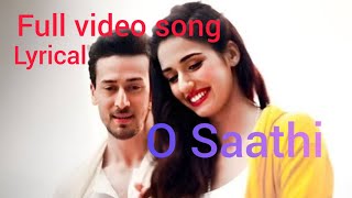 Lyrical video songTiger Shroff Disha PataniBaahi2 Ahmmed Khan [upl. by Cadmann]