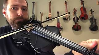 Glasser Acoustic Electric Violin at Electric Violin Lutherie [upl. by Sinne]