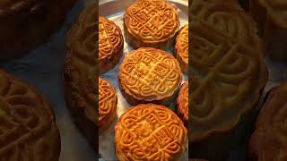 Moon cake 🥮🐇🌔mid autumn festival mooncakes homemade cake [upl. by Aihsi758]