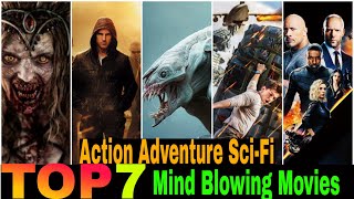 Top 7 Best Action Adventure Movies in Hindi Best Action Adventure Movies On NetflixPrimeVideo2024 [upl. by Zillah]