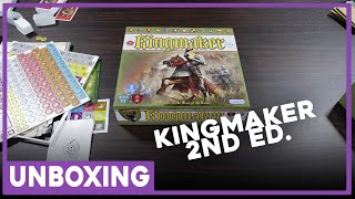 Unboxing  Kingmaker 2nd Ed  Gibsons  The Players Aid [upl. by Hanikehs]