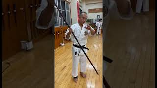 Sushi no Kun sho kata of the Ryukyu Kobudo Shimbukan  Hiroshi Akamine Kaicho Okinawa Tomigusuku [upl. by Aineval725]