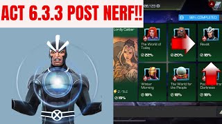 HOW TO BEAT ACT 633 POST NERF  MCOC [upl. by Aniakudo]