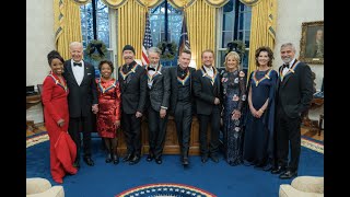 Remarks Joe Biden Holds a Reception for the Kennedy Center Honorees  December 4 2022 [upl. by Odla]