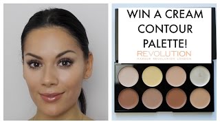 CREAM CONTOUR TUTORIAL  Makeup Revolution [upl. by Atinihs]