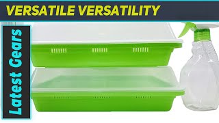 Home Microgreen Soilless Hydroponics Seed Sprouter Grow Tray Review Setup Guide [upl. by Tabbie]