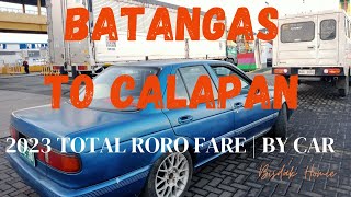 2023 RORO BATANGAS TO CALAPAN PORT BY CAR  CHEAPEST CARGO SHIP MONTENEGRO  SOLO DRIVE [upl. by Savick]