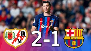 Rayo Vallecano vs Barcelona 21 La Liga 2023  MATCH REVIEW [upl. by Zima]