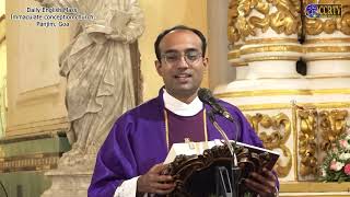 CCRTV  English Mass  22 December 23  Fr Ian Pinto SDB  Immaculate Conception Church Panaji [upl. by Ronyar2]