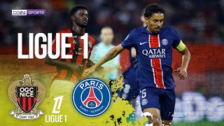 Nice vs PSG  Ligue 1 HIGHLIGHTS  100624  beIN SPORTS USA [upl. by Demy676]