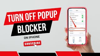 How To Turn Off Pop Up Blocker On iPhone [upl. by Ayatan]