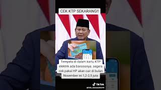 Cek bansos lewat KTP shortsvideo shortvideo shorts short shortsviral fyp [upl. by Eoin]