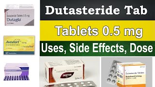 Dutasteride tablets 05 mg in hindi Uses Side Effects Dosage [upl. by Cressida]