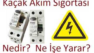 Kaçak Akım Sigortası Tanıtımı Ve Bağlantısı how to residual current device [upl. by Burroughs]