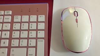 JOYACCESS Clavier et souris sans fil rose [upl. by Atinas938]