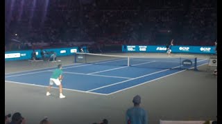 Federer vs Zverev  The Greatest Match  México 2019  Court View [upl. by Yorel]