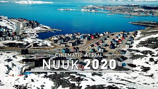 【4K】Drone Footage  Nuuk  Capital of GREENLAND 2019  Birds View  Aerial Video [upl. by Izmar]