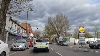 London  Hanwell  Uxbridge Road  Relaxing Drive  4K [upl. by Oinota57]