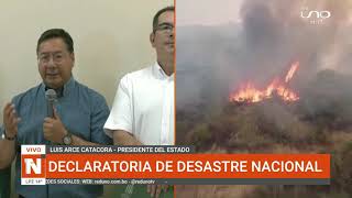 Gobierno declara oficialmente Desastre Nacional por incendios en Bolivia [upl. by Tuddor]