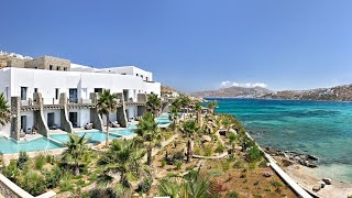 Aeonic Suites amp Spa  Mykonos newest 5star boutique hotel full tour in 4K [upl. by Barvick589]