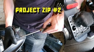 PROJECT PIAGGIO ZIP 2  HELEMAAL AFBOUWEN [upl. by Luce758]