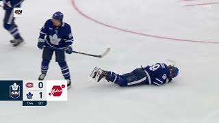 Nylander injured after “help” from Robertson [upl. by Carlee]