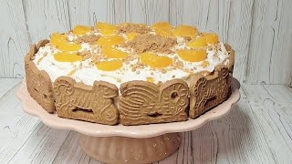 Spekulatius Kuchen Torte mit Mandarinen [upl. by Gustaf]