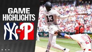 Yankees vs Phillies Game Highlights 73124  MLB Highlights [upl. by Yedrahs]