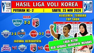 Hasil Liga Voli Korea 2024 Hari Ini  GS Caltex vs Red Sparks  Klasemen Liga Voli Korea 2024 [upl. by Alverson]