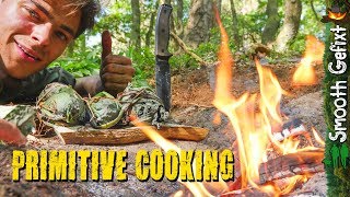 Campfire Cooking the Primitive Bushcraft way [upl. by Suanne]