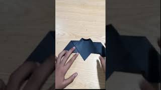 Easy Origami Bat  Batman Symbol  How to Fold [upl. by Wolpert825]