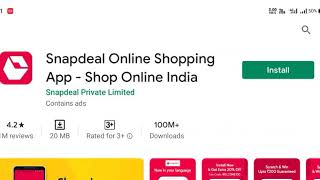 How to use snapdeal online shopping app shop online India [upl. by Lanrev]