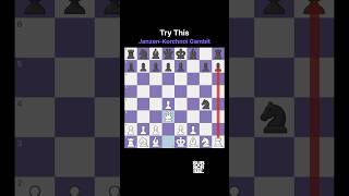 Try This JanzenKorchnoi Gambit chess chesscom viral shorts [upl. by Cida]