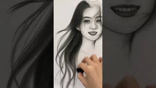 hair drawing drawing artdrawing hairdrawing viraldrawing viralart shorts [upl. by Eiznekcm]