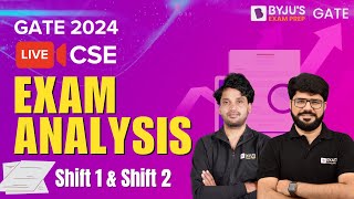 GATE 2024  Computer Science Engineering  Exam Analysis  Shift 1 amp Shift 2  BYJUS GATE [upl. by Farlee]