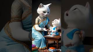 kitten कर रहा है पढ़ाई 🤣funny short video viral short video trending cats funny short video [upl. by Assirahc556]