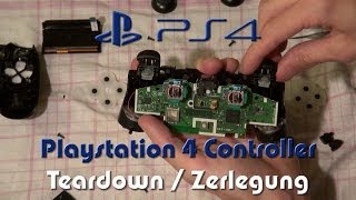 Playstation 4 PS4 DualShock 4 Controller aufschrauben  Teardown  Disassembly Tutorial 🪛 [upl. by Adnovad176]