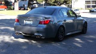 BMW E60 M5 RPi GTC Custom Exhaust sound from exterior [upl. by Yddet]