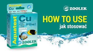 Aquatest Cu Jak stosować How to use [upl. by Rossie]