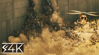 Zombies Over The Wall 4K World War Z [upl. by Aldred]