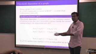 The Lexicographic Method for the Threshold Dimension Problem  Mathew Francis [upl. by Ozne]