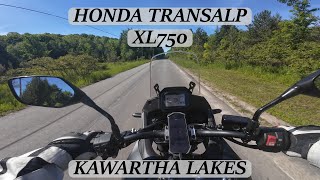 Exploring Kawartha Lakes On The Honda Transalp Xl750 [upl. by Gnemgnok]