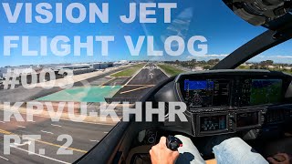 NEAR MISS IN VISION JET FLIGHT VLOG [upl. by Conners774]